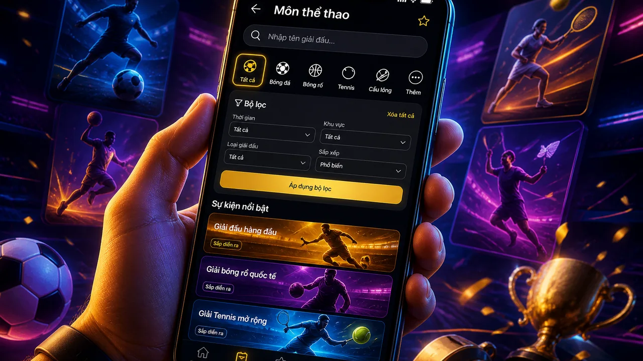 Khám phá giải đấu mới bằng điện thoại: FAQ tìm giải đấu mới trên OK9