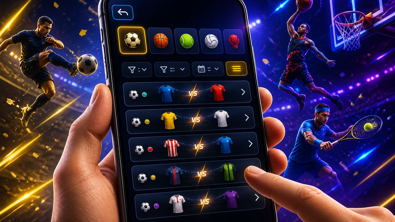 Checklist tìm môn thể thao mới trên OK9 mobile dễ hơn